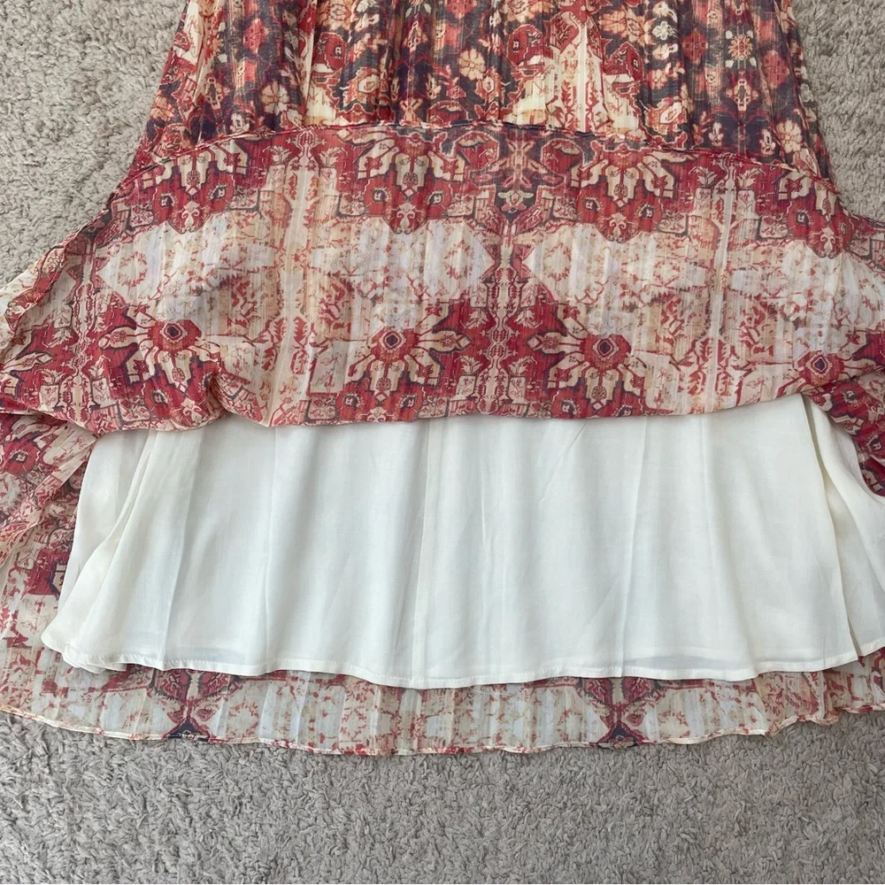NWT Anthropologie Akemi + Kin Laurel Canyon Pleated Midi Skirt Size Small